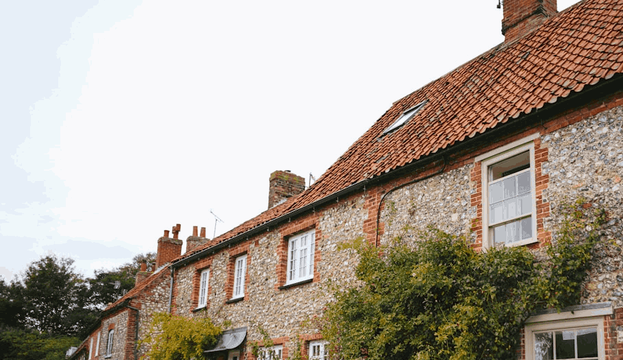 A well-kept British home exterior